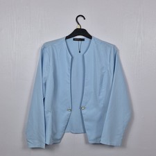 Zanzea Blue Open Front Blazer