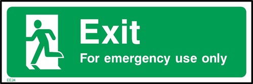 Exit for emergency - emergency, use