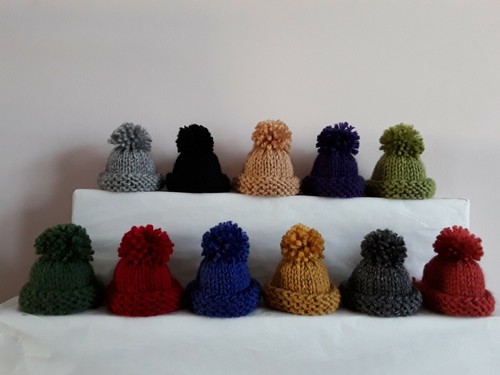 Hand knitted egg cosy - hand,