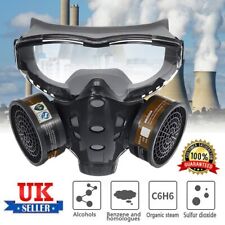 NEW Chemical Full Face Gas Mask for Paint Spray Respirator Goggles Protection UK