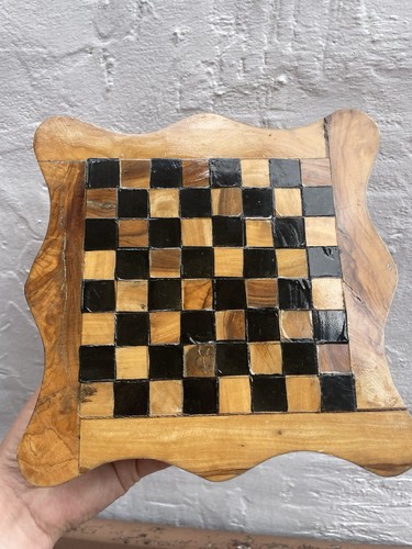 Vintage wooden handmade chess - wooden,