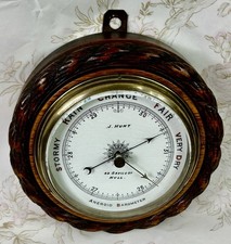 ANTIQUE MARITIME BAROMETER, J