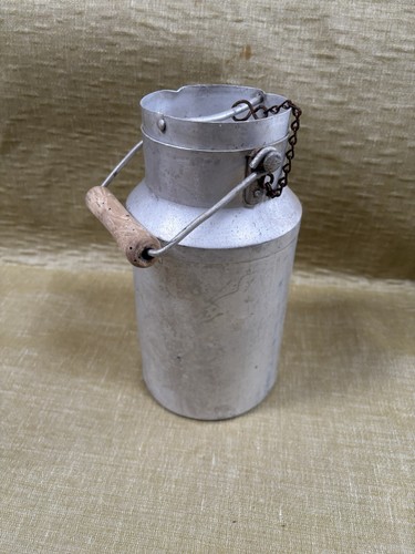 Vintage french aluminum milk - vintage,