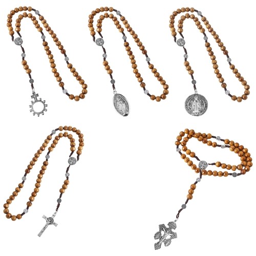 Christian rosary necklace with - rosary,