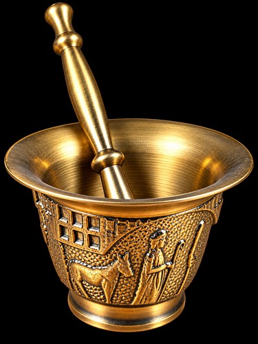 Bronze mortar and - bronze, with