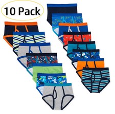 BOYS 10 PACK BRIEFS UNDERWEAR