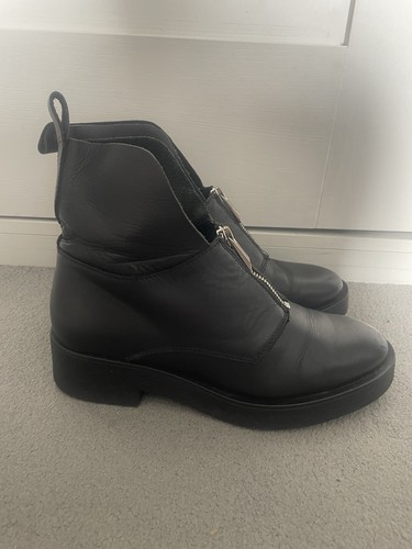 Zara black ankle boots women - black,