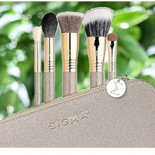 Make Up Brush Set Sigma Radiant Glow 5 x Brushes 1 x Beauty Bag Beauty Gift
