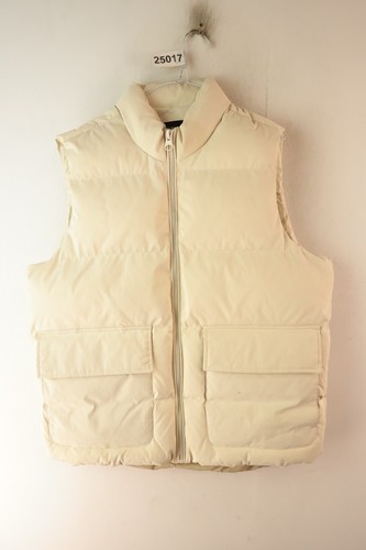 Zara beige padded gilet - beige, l