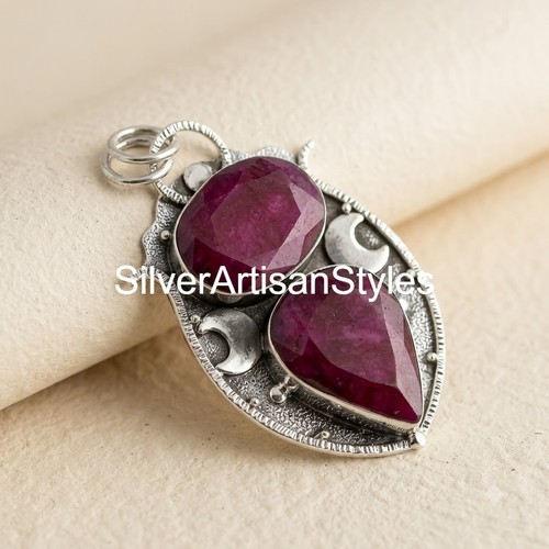 Ruby lab created gemstone - ruby, 925
