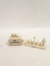 Lurpak Vintage Ceramic Butter Dish and Toast Rack Collectible Pre-Loved