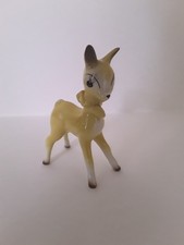 Vintage 'Babycham'  ceramic deer with bow - un-marked 