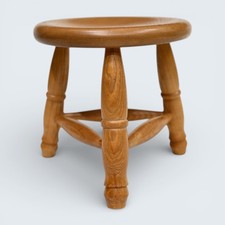 Small Elm Tripod Stool Perfect