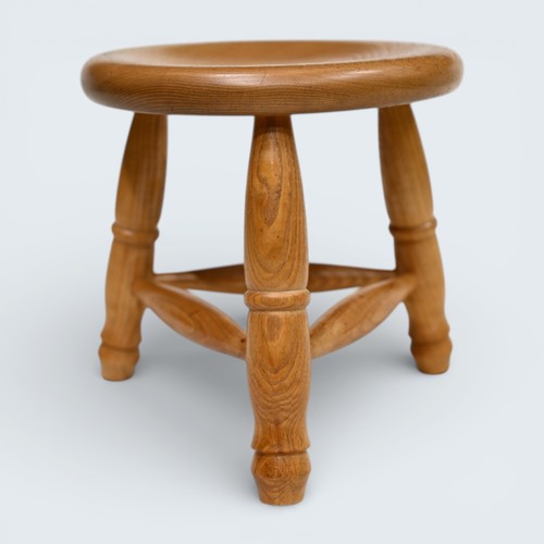 Small elm tripod stool perfect - tripod,