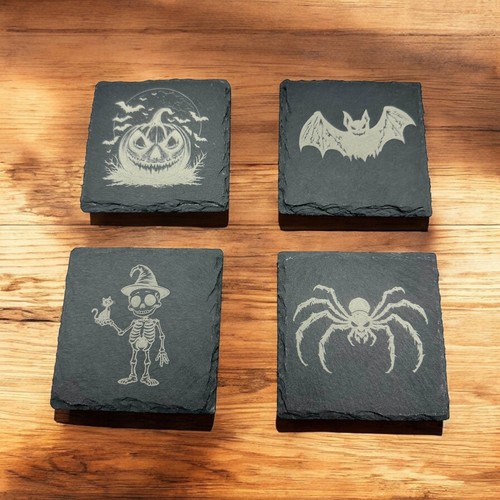 Halloween themed coaster - coaster, set|