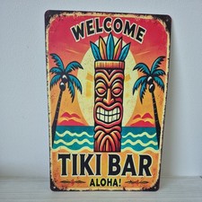Vintage Tiki Time Wall Plaque