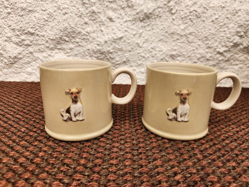 Pair fox terrier dog - of,