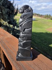 Argillite Totem Pole By Herman Collinson