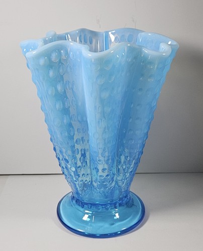 Fenton blue opalescent - blue, glass