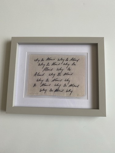 Tracey emin style framed text - tracey,