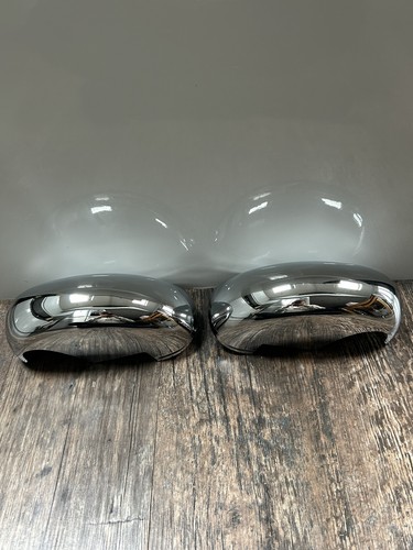 Pair chromed mirror - pair, cap