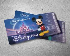 Disneyland Ticket | Personalised Surprise Reveal Trip/Holiday Disney | Keepsake