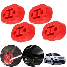 4 X UNIVERSAL POLY POLYURETHANE EXHAUST HANGER RUBBER MOUNT RED
