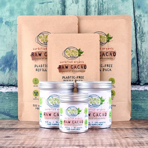 Cacao capsules 425mg organic - capsules,