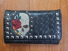 Embroidered Skull With Rose