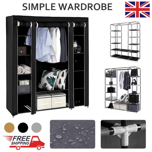 Fabric canvas wardrobe - wardrobe, clothes