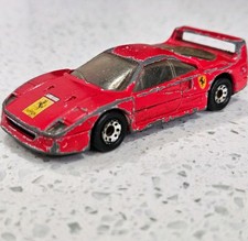 Vintage Matchbox Ferrari F40 1988 Diecast Red Car toy 1:59 Scale