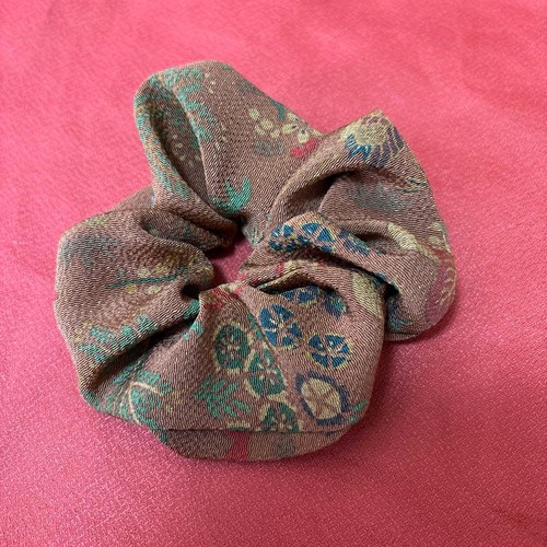 Silk scrunchie for beautiful - scrunchie,