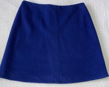 Gorgeous Wool Blend, Lined, Mini Skirt by M & S - Royal Blue Size 12