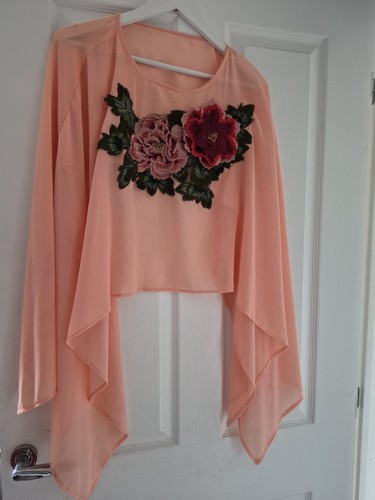 Summer peach floral - floral, cape