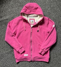 Lazy Jacks Women's Sherpa Hoodie Size XXL Pink Full Zip Fleece Jacket