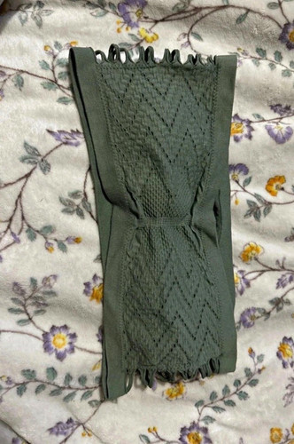 Green seamless lace - green, lace-up