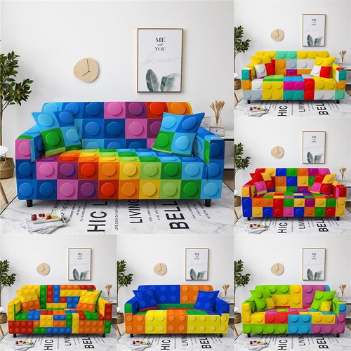 Colorful square sofa - colorful,
