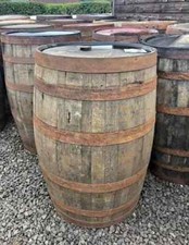 EX WHISKY 40 GALLON OAK BARREL Wooden Keg Barrels Cider Pub Table Bar Cask