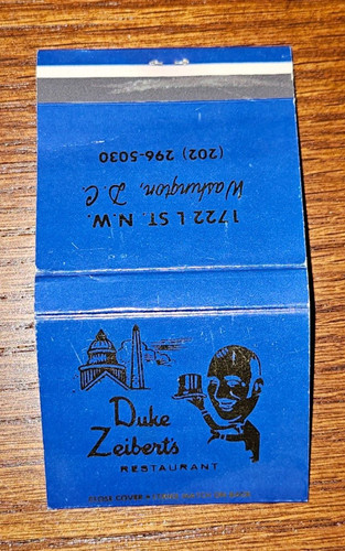 Vintage matchbook cover - vintage, duke