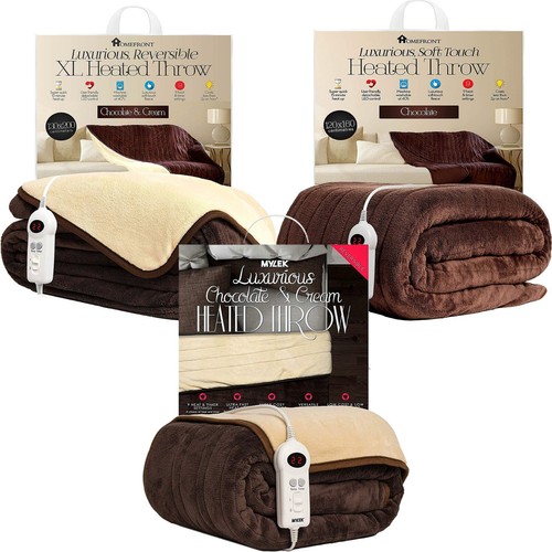 Heated throw electric over - throw,