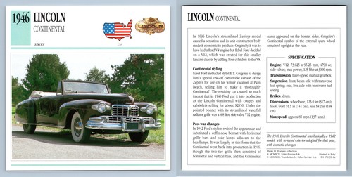 Lincoln continental 1946 - lincoln,
