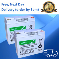 2 x LUCAS 12V 22ah REPLACEMENT