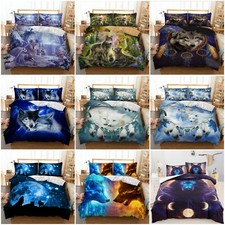 Galaxy Wolf Duvet Quilt Cover