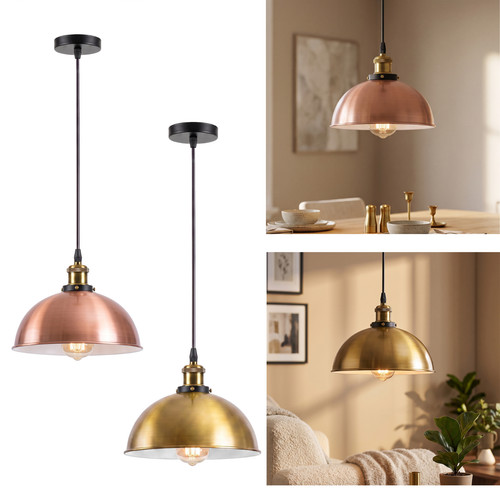 Industrial antique brass - antique, dome
