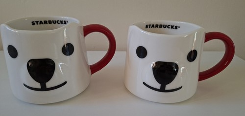 Two starbucks 2017 polar bear - two,