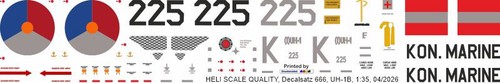Decal 666 bell huey kon - huey,