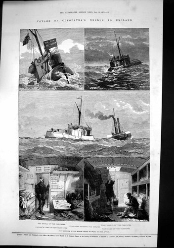 Old print voyage cleopatras - old,