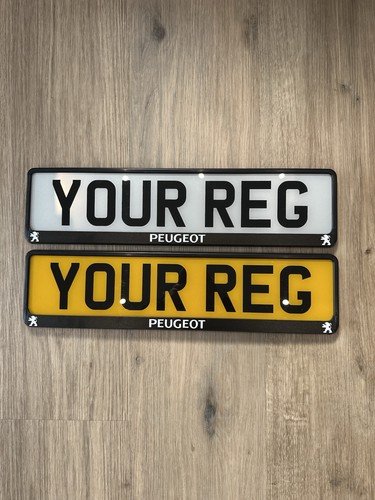 Peugeot number plate frames - frames, x2