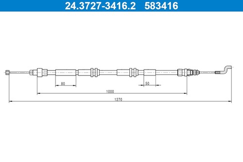 Ate parking brake - ate, cable