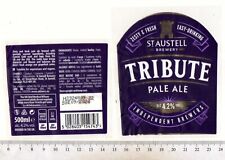 UK Beer Label - St Austell Brewery - Cornwall - Tribute (version b)